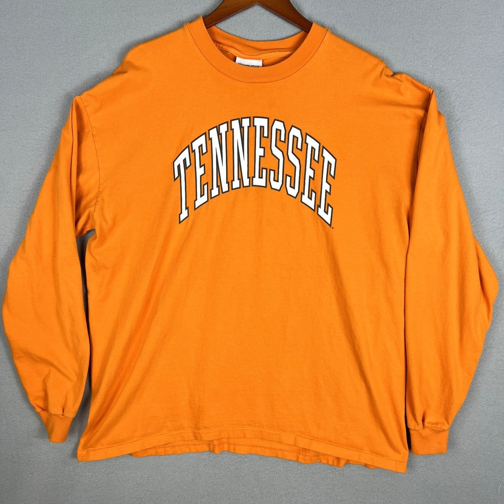 VTG University of Tennessee Volunteers T Shirt Mens 2XL 1990s Orange Made in USA